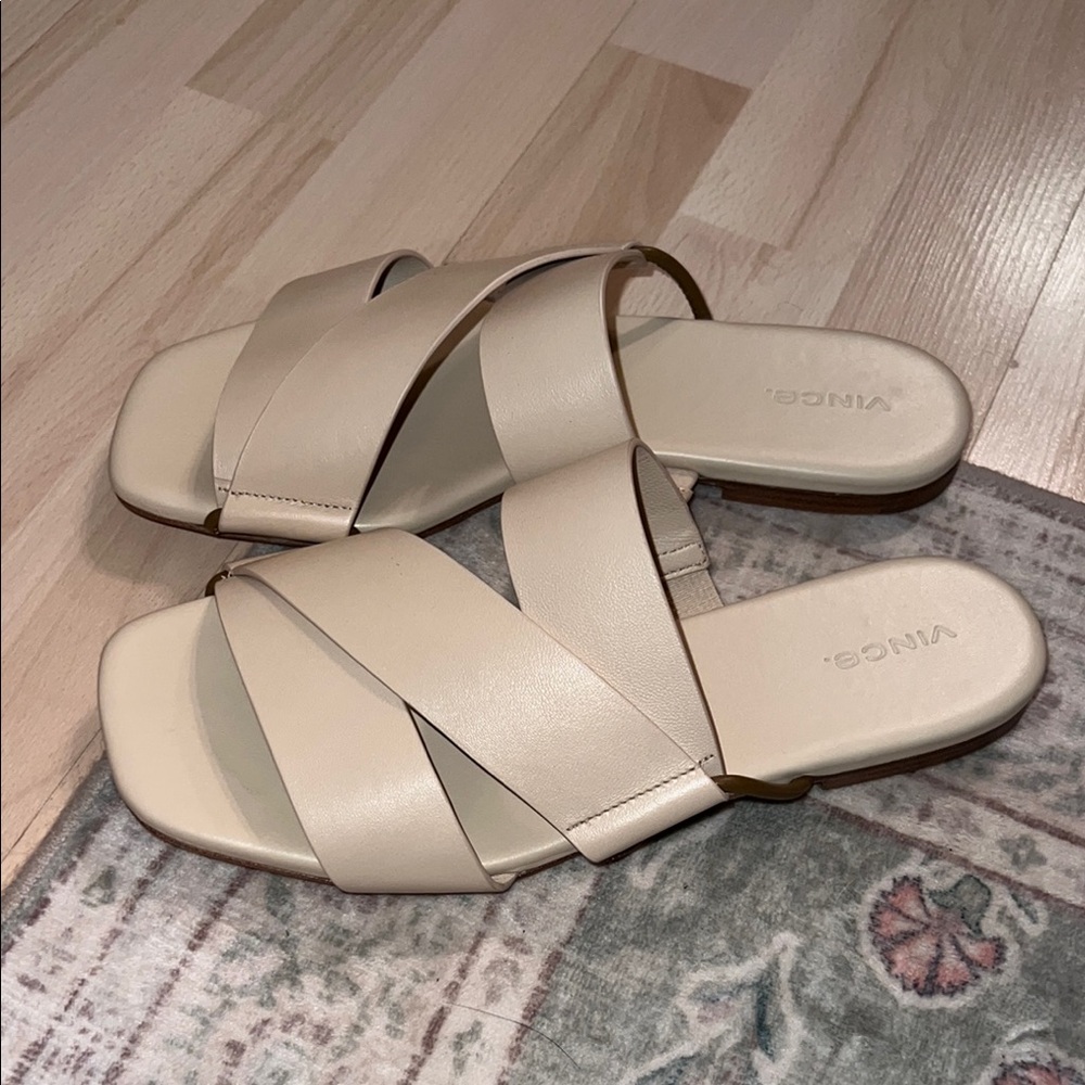 NEW! Vince Dylan Slide Sandal Sand Beige Women’s Size: 8.5